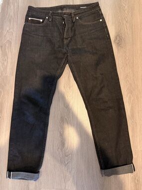 Bonobos Black Selvedge Straight-Leg Jeans